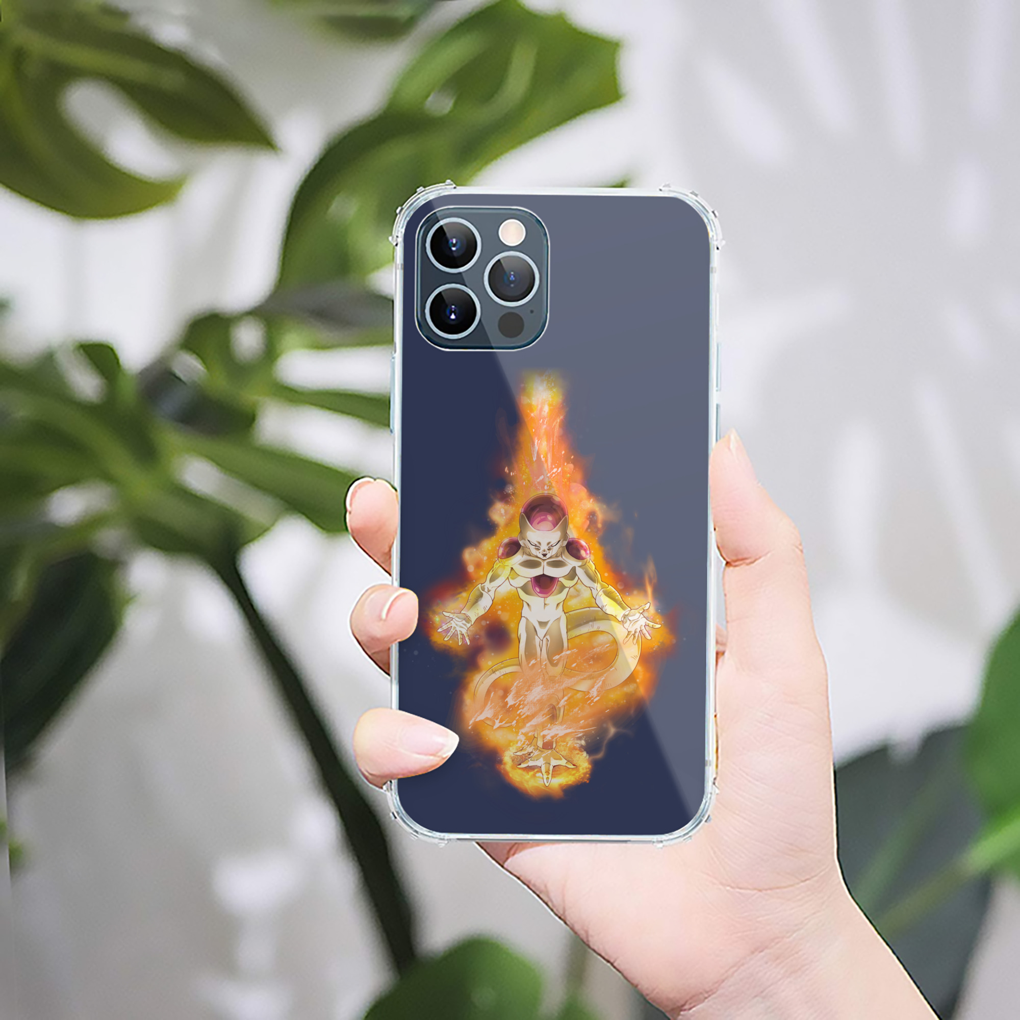 （画像用） ドラゴンボール フリーザ DRAGON BALL Frieza 【iPhone 12シリーズ対応】透明スマホケース（クリアソフトケース）